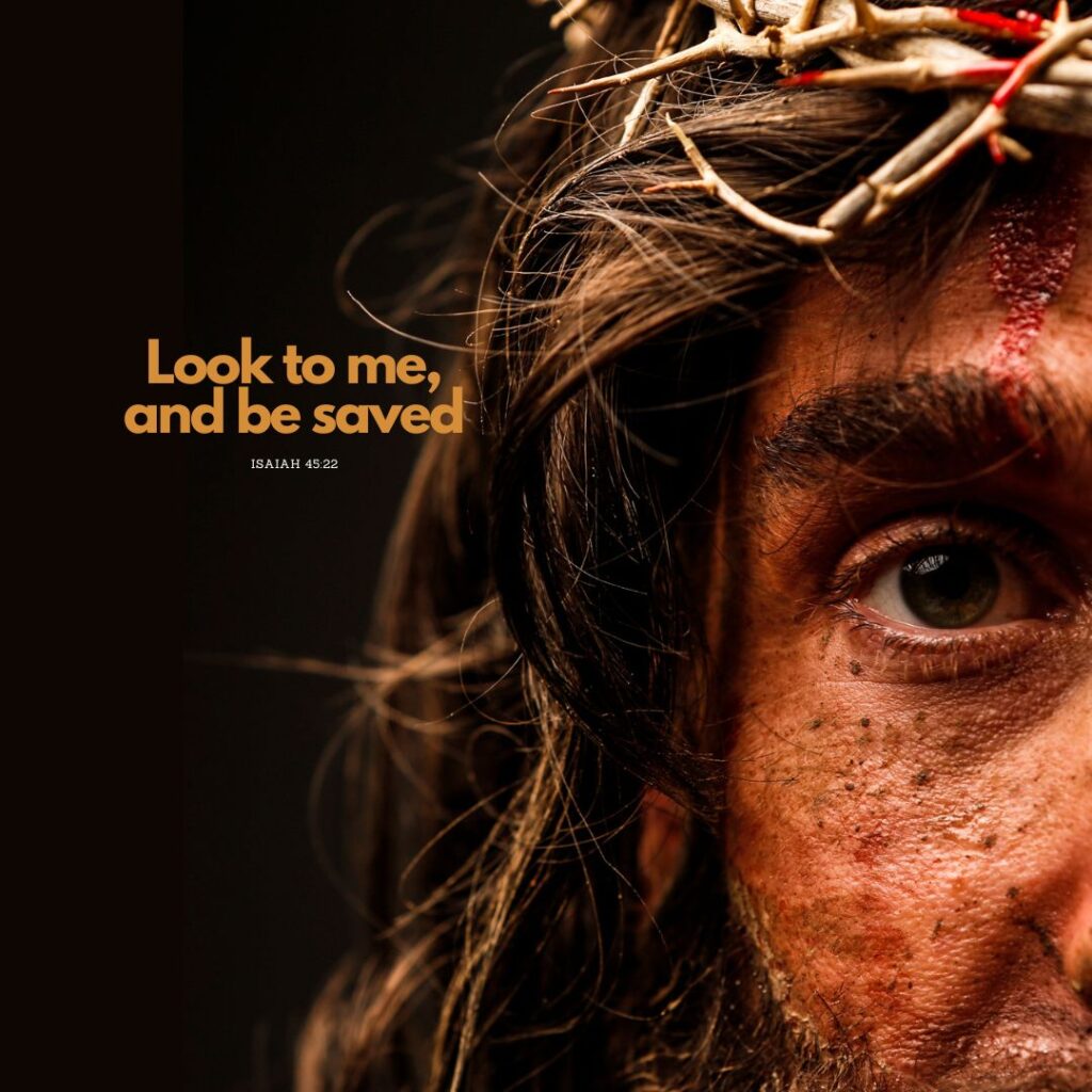 jesus wearing a crown of thorns